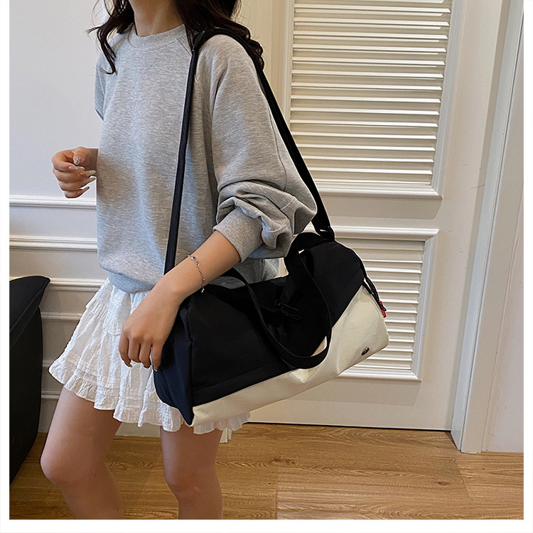 跨境韩版包包女2025新款防水尼龙包时尚新月包百搭轻便斜跨包详情38