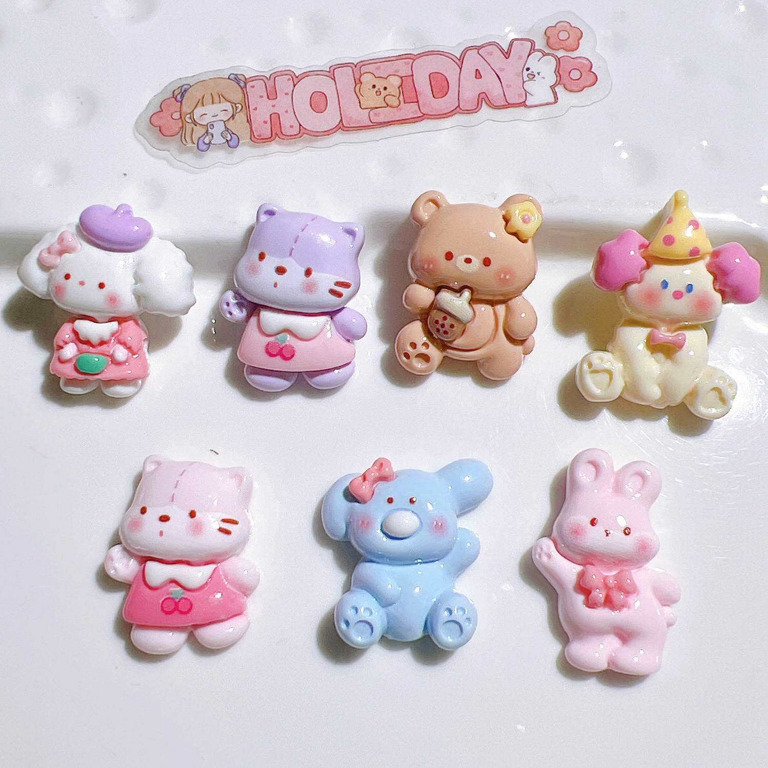 树脂配件/宋锦/diy/树脂饰品配件/铃铛细节图