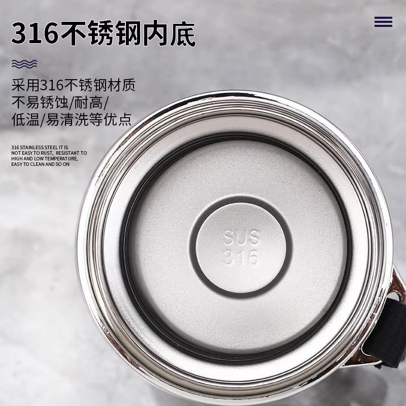 316 stainless steel insulated cup, outdoor portable tea-water separation cup, 1000ml large-capacity tea cup for car travel Application Scenario