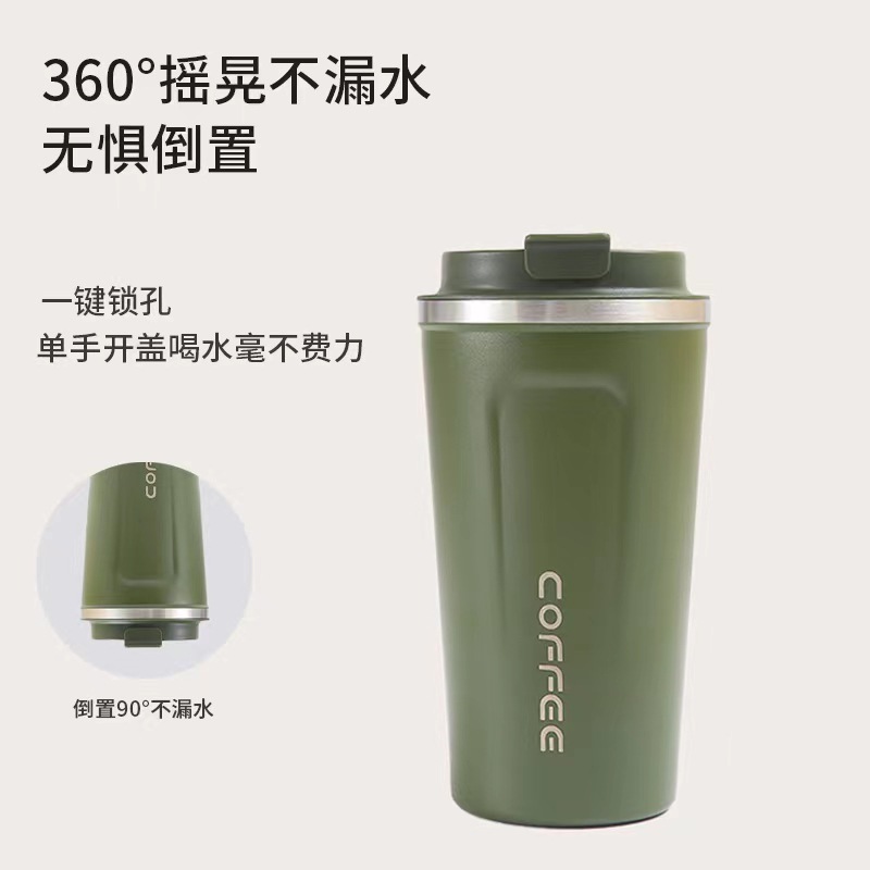 Creative 304 Stainless Steel Coffee Cup Portable Vacuum Double Men's And Women's Casual Cup Business Gift Thermos Cup Wholesale Application Scenario
