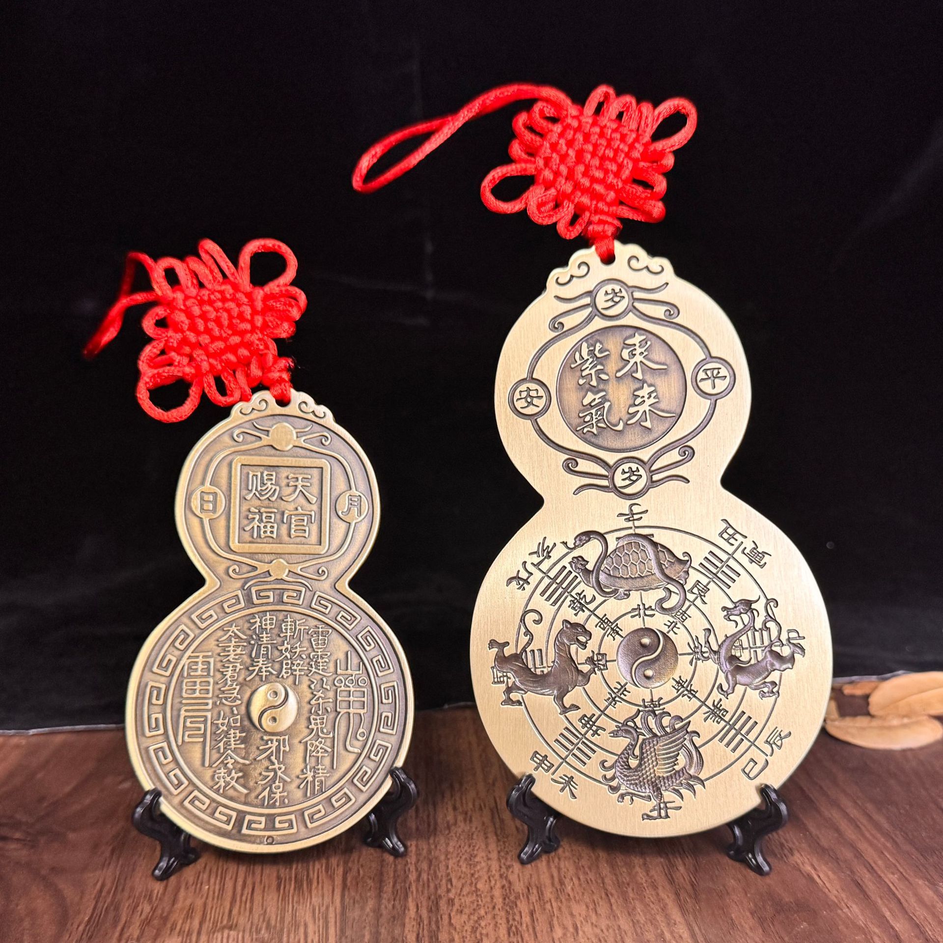 Solid Brass Bagutta Mountain Ghost Bronze Bronze Home Decoration Pendant Copper Money Pendant Decoration Housewarming Joy details Picture