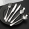 1010不锈钢餐具全套跨境亚马逊西餐刀叉勺甜品咖啡勺酒店牛排刀叉细节图