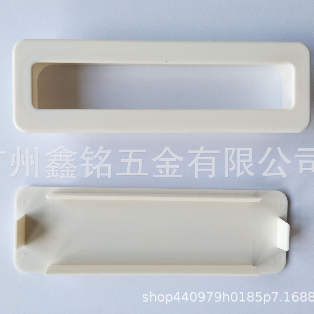 Wholesale manufacturer of non-drilling plastic handle furniture cabinet doors, drawers, square front and back folding glass door and window sliding handles Item Picture