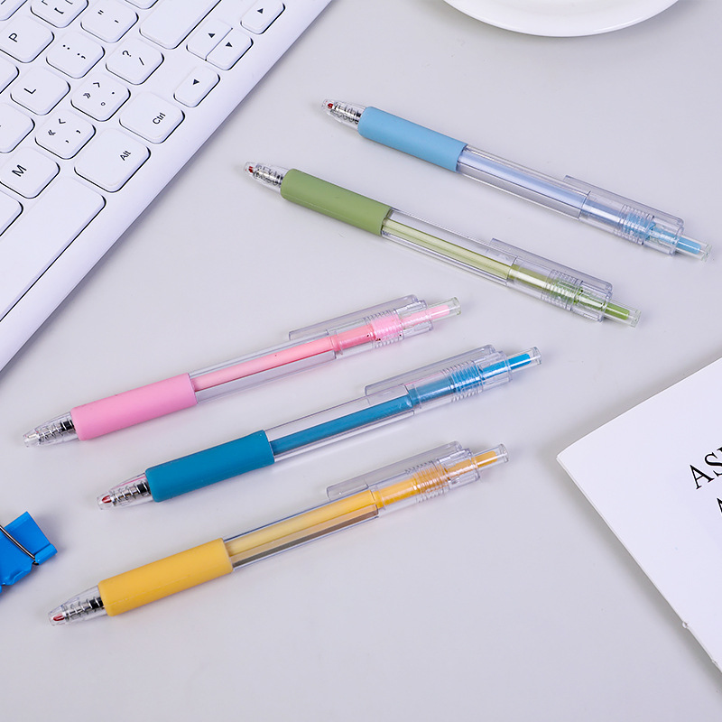 Morandi Color Neutral Pen Student Ins Press Pen Macaron Bullet Exam Office Signature Pen details Picture