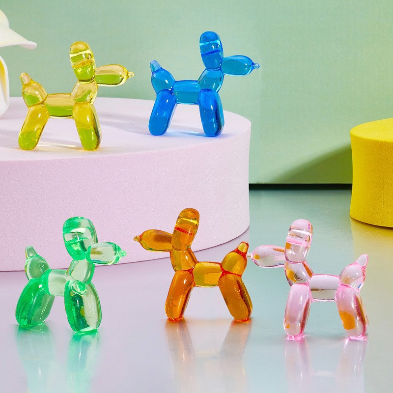 Children's simulated acrylic seven-color diamond gemstone puppy dolls, animal toys, kindergarten reward scattered beads, other categories details Picture