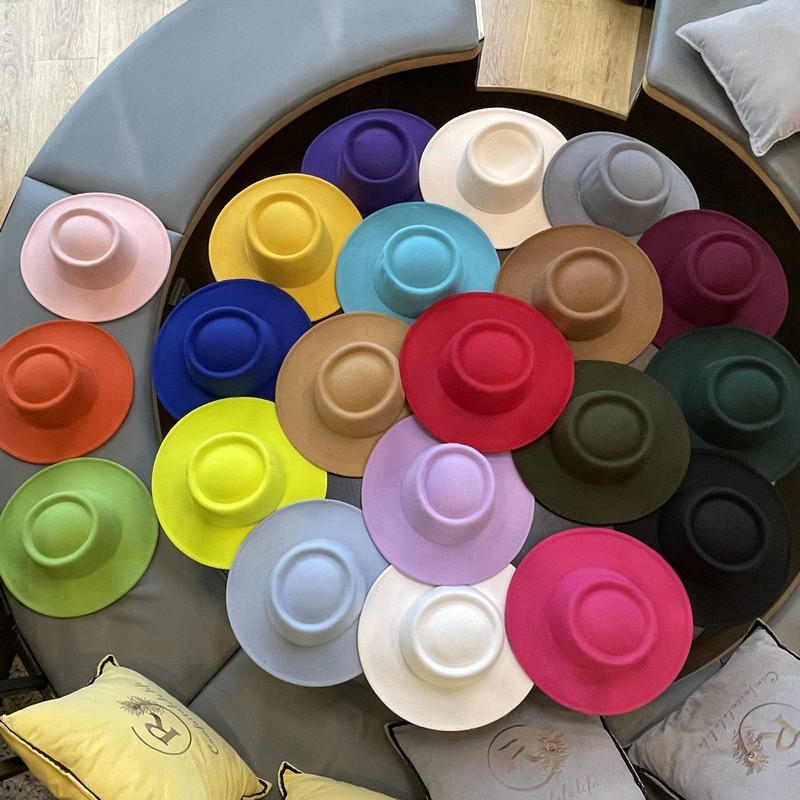 A Total Of 21 Colors Have The Shape Of The Wool-Like Jazz Hat Top Hat Woman Spring And Winter Korean Version Of The Japanese Hat Tide Ins New