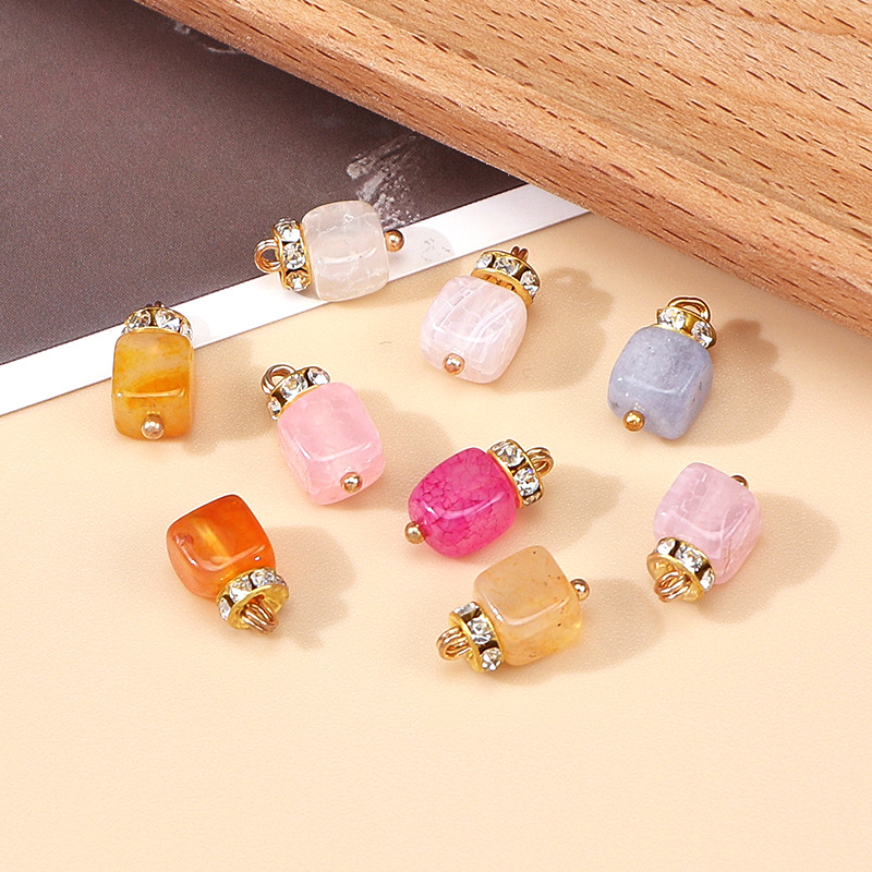 发饰服装饰品/树脂钻球/挂件/M字吊钟调节扣/925银钩细节图