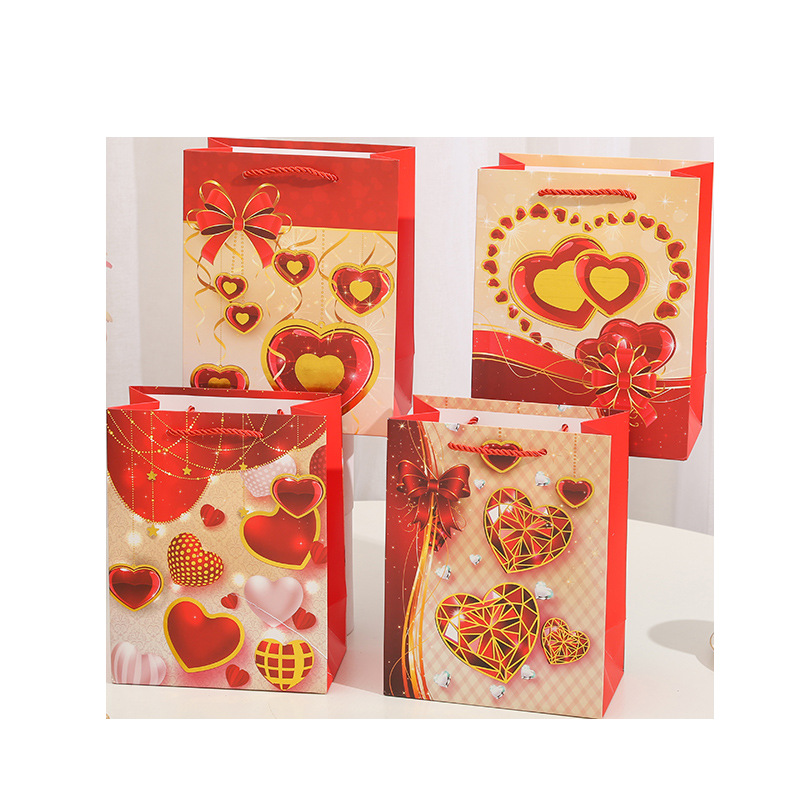 Lover Love Phnom Penh Gift Bag Tote Bag Hot Gold Powder Paper Bag Birthday Gift With South American Packaging Item Picture