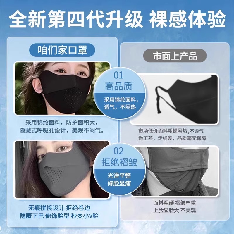 口罩防晒/防晒口罩/防嗮口罩细节图