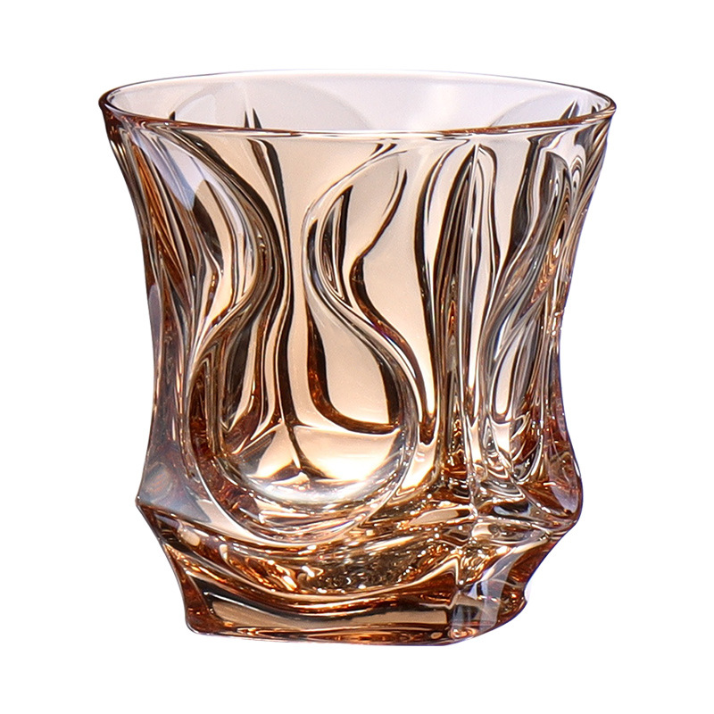 酒具/水杯水晶玻璃/威士忌水晶玻璃/不锈钢配件/清酒壶白底实物图