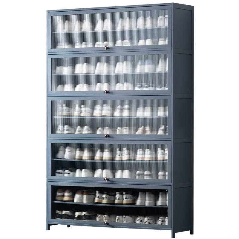 There is a multi-layered, simple and large-capacity shoe rack at the entrance of the shoe cabinet. It is suitable for indoor use in dormitories and rental houses Item Picture