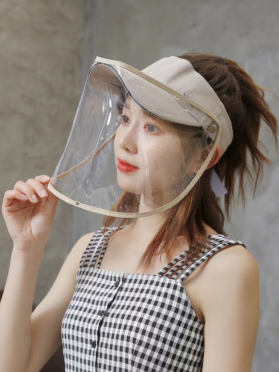Detachable Empty Cap Face Shield Uv Protective Eye Cap Anti-Flying Dust Dust Isolation Sun Cap Application Scenario