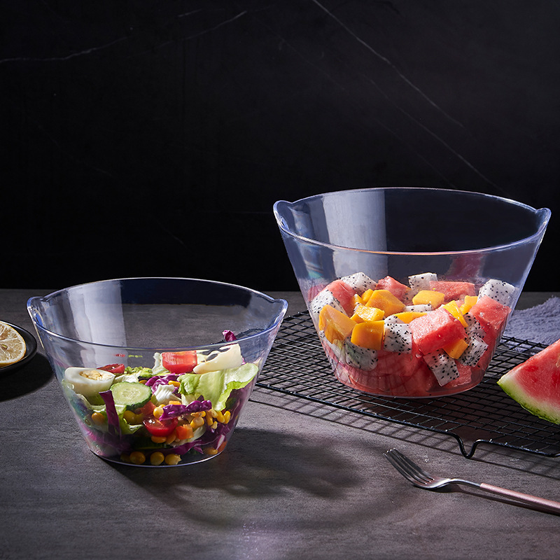 The Same Douyin 2022 Transparent Home Beer Storage Bowl Can Withstand Drops And Multi-Size Ice Bucket Plastic Salad Bowl Fruit Bowl Specification drawing