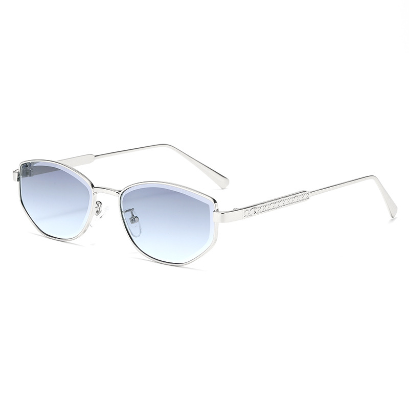 New European and American fashionable women's sunglasses, UV-resistant men's driving glasses, natural and versatile decorative sunglasses details Picture