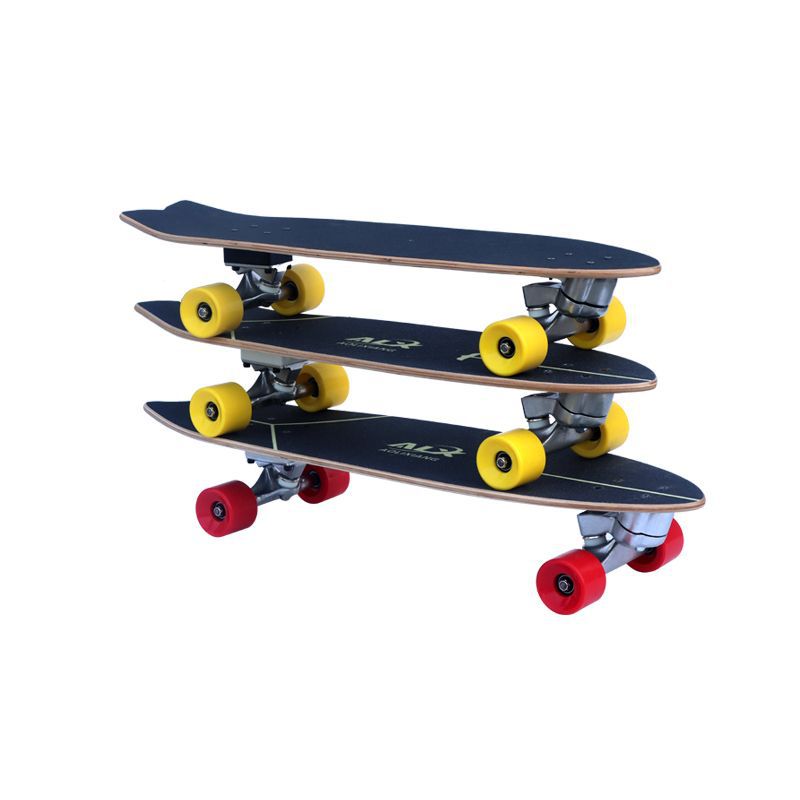 Big Fish Board Beginner Scooter Adult Walking Brush Street Four-Wheel Scooter Northeast Maple Land Surfboard Manufacturers Item Picture
