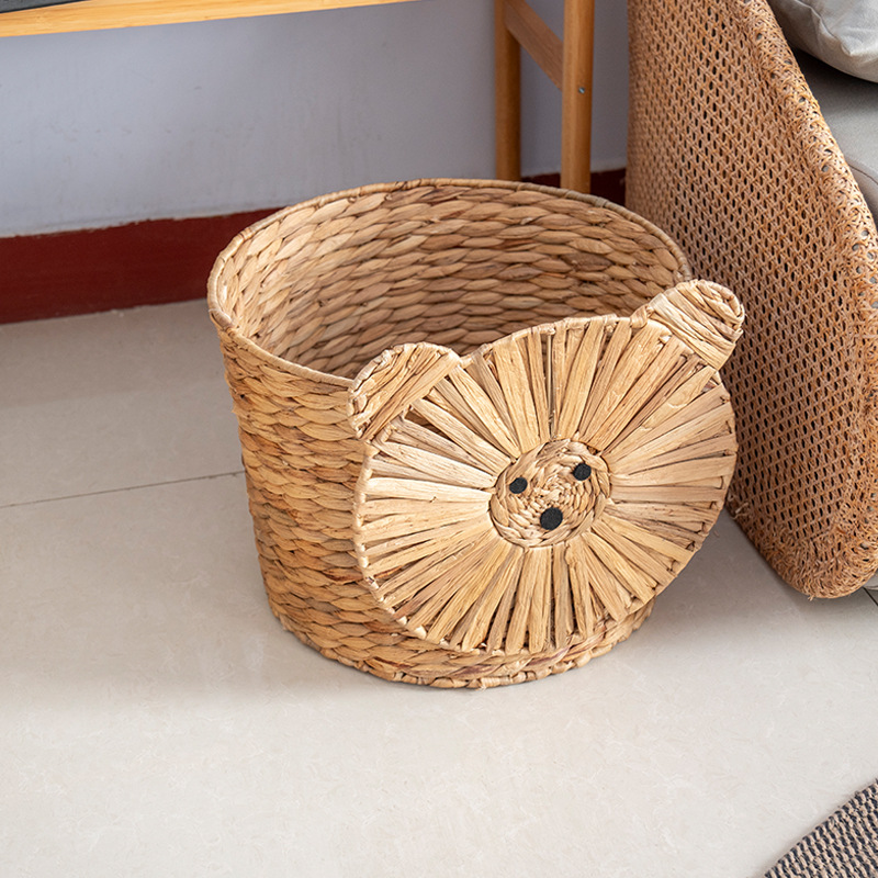 Hand-woven storage baskets, dirty clothes baskets, dirty clothes hampers, straw woven storage baskets, sundries storage frames, snack storage baskets Specification image