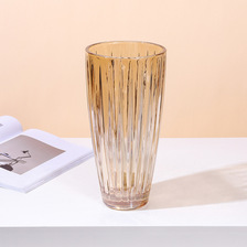 欧式创意光芒花瓶玻璃花瓶透明水培花瓶插花客厅家居装饰摆件花瓶