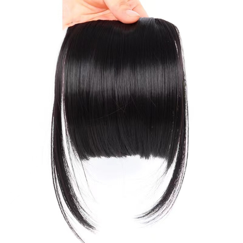 The new popular female comic wig features thickened, full 3d bangs, one-cut, sideburns and invisible, realistic wig pieces Item Picture