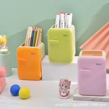 淞泰创意可爱马卡龙冰箱笔筒儿童学生书桌办公文具收纳盒摆件批发
