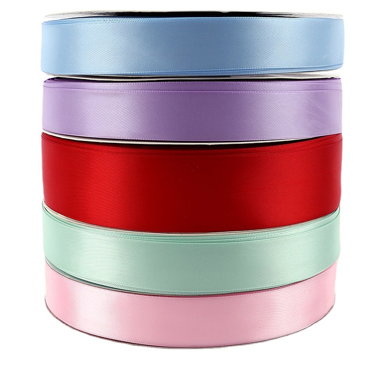 Wholesale 1Cm4cm Double-Sided Polyester Ribbon With Bow Accessories Decorative Ribbon Gift Bouquet Cake Packaging Ribbon Application Scenario