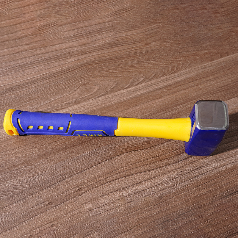 Masonry Hammer Source Manufacturers Wholesale Custom Plastic Handle High Carbon Steel Hammer Hammer Hammer Head Square Hammer Anti-Slip Heavy Industry Hammer details Picture