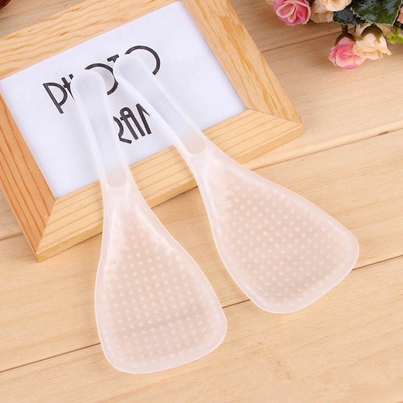The manufacturer supplies plastic two non-stick rice spoons, rice spoons and transparent rice spoons for wholesale at two yuan Specification image