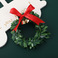 新款蝴蝶结叶子花环铃铛圣诞树配件圣诞节礼品盒装饰平安装装饰图