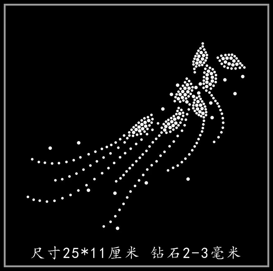 6#10#16# Boutique Middle East Stage Dress Drilling Underwear Clothing Drilling Accessories Willow Leaves Diy Drilling Map Finished Product Application Scenario