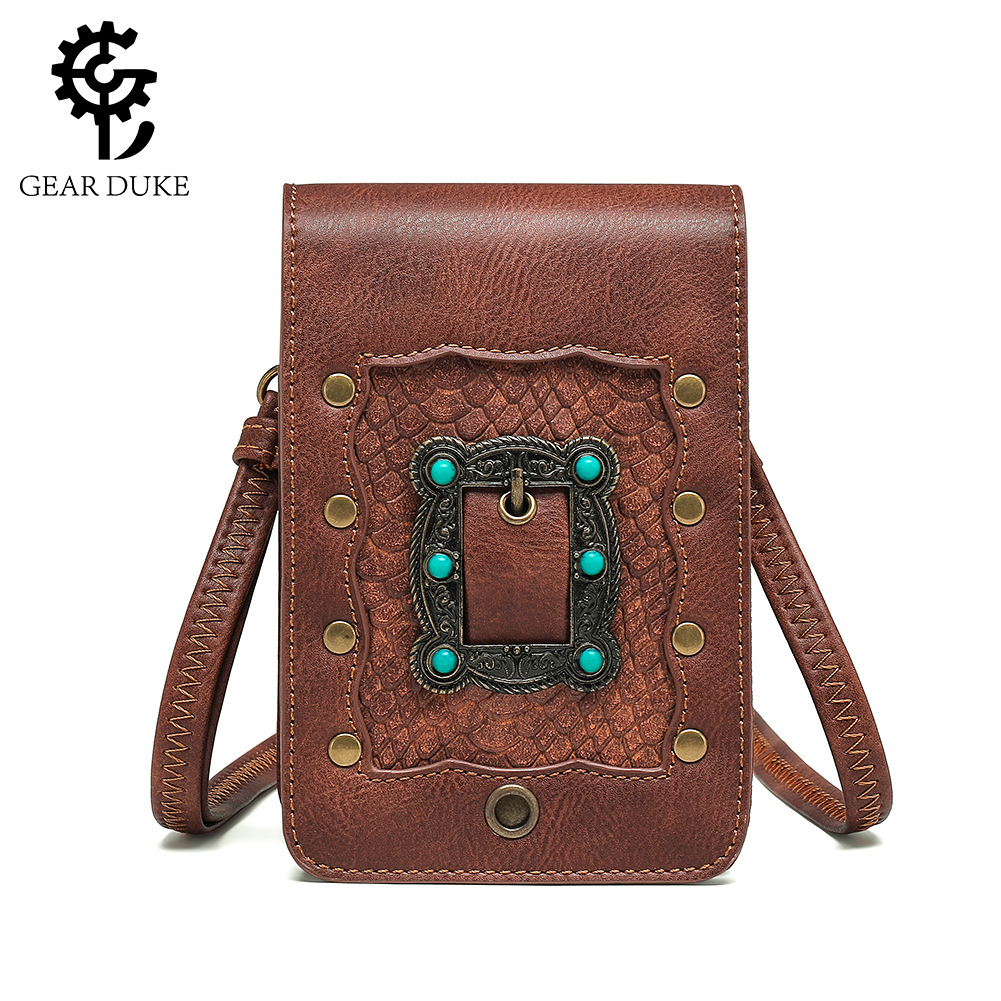 New Bag Female Cross Border Punk Lady One Shoulder Oblique Cross Bag Foreign Trade Mini/ Mini Small Square Outdoorsy Travel