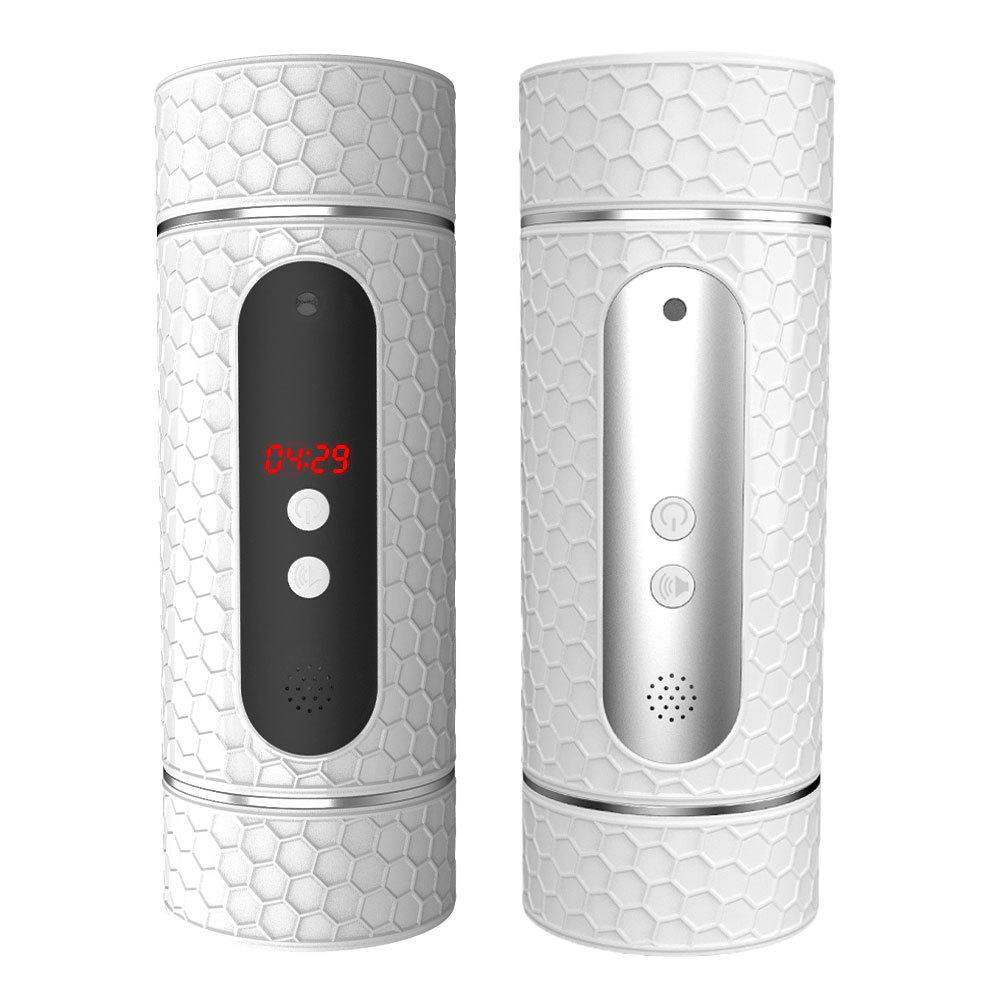 Double Head Timing Screen Display Airplane Cup Voice Electric Penis Trainer Sex Toy Male Masturbation Cross Border Item Picture