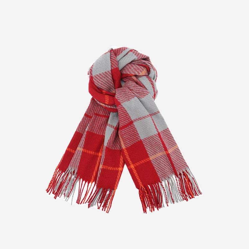 New Imitation Cashmere Scarf Winter Explosion Senior Sense Autumn And Winter Korean Version Warm Thick Long Simple Tassel Cape Item Picture
