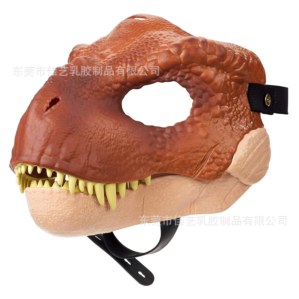 万圣节亚马逊恐龙动嘴巴面具面罩 圣诞节动物霸王龙恐龙面具头套详情图5