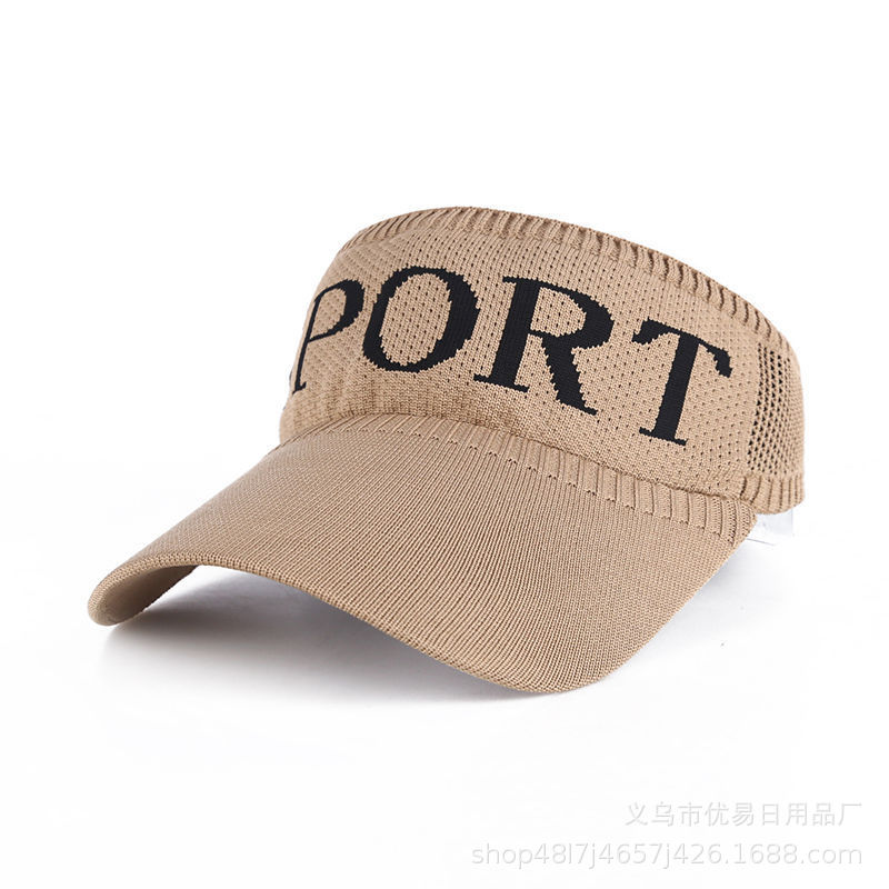 防晒空顶帽户/遮紫外线/气质白底实物图