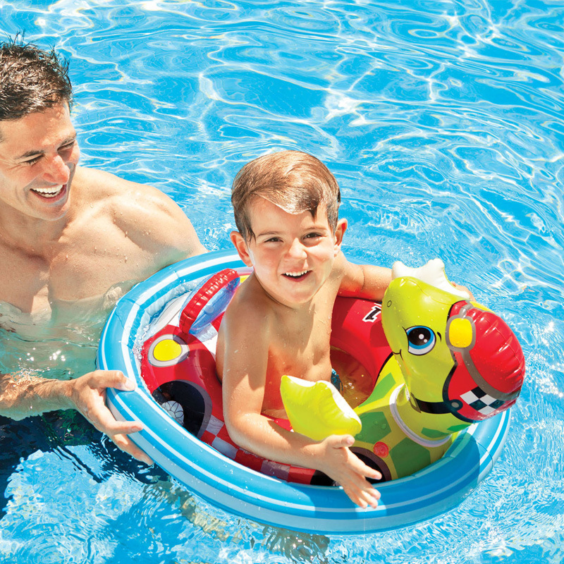 INTEX59570 Cartoon animal-shaped baby seat ring, baby armpit ring, safety pvc water play float ring wholesale Application Scenario