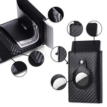 Amazon Anti-theft swipe card bag Multi-function business men's wallet locator tracker airtag card bag in stock