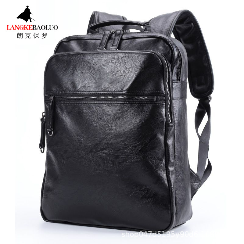 Men's backpack 2023 New Korean style street versatile backpack, a 15.6-inch schoolbag that is fashionable and trendy for male college students