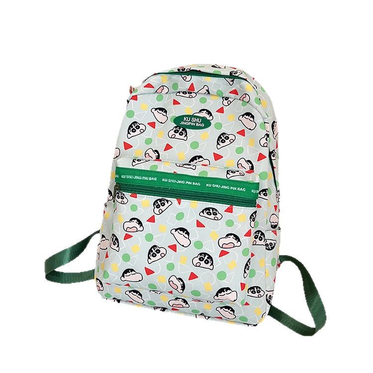 Cross-Border Foreign Cartoon Foreign Printing Light Backpack 2025 New Graffiti Simple Large Capacity Student Backpack Item Picture