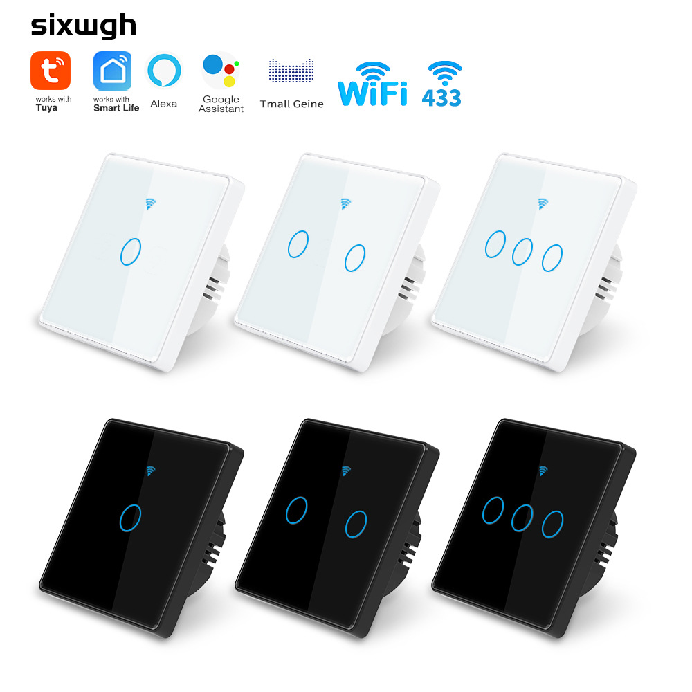 مفتاح التحكم الذكي Wifi ذكية المنزل لوحة التحكم اللاسلكية الذكية أليكسا