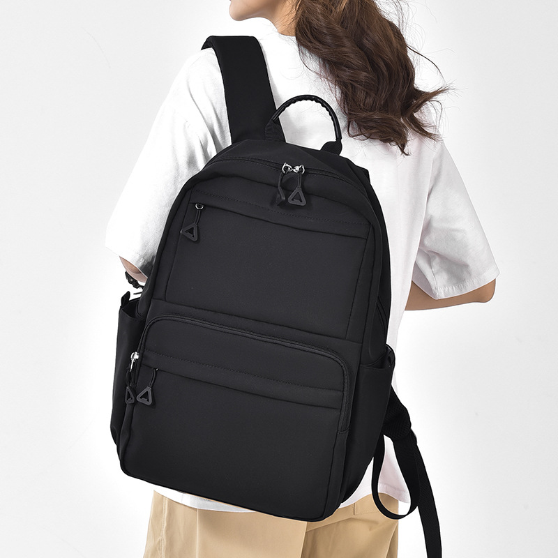Cross-border men's outdoor backpacks for junior high school, senior high school and college students, large-capacity travel and leisure computer backpacks with contrasting colors details Picture