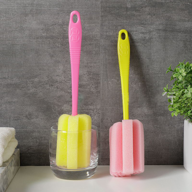 One dollar cup brush Sponge bottle brush Long handle sponge bottle brush Clean brush cup complimentary