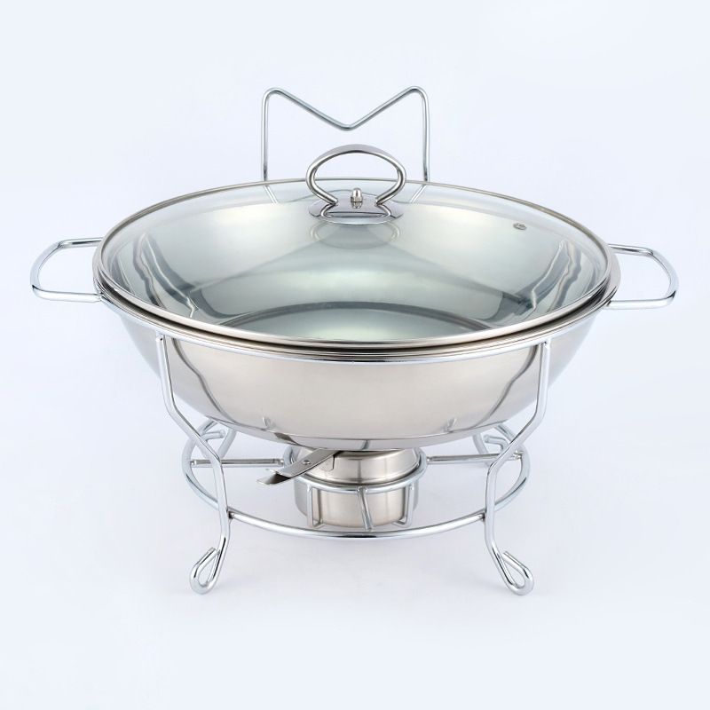 跨境货源自助餐炉铁艺摆件酒店餐厅食物加热酒精锅炉Buffet Stove