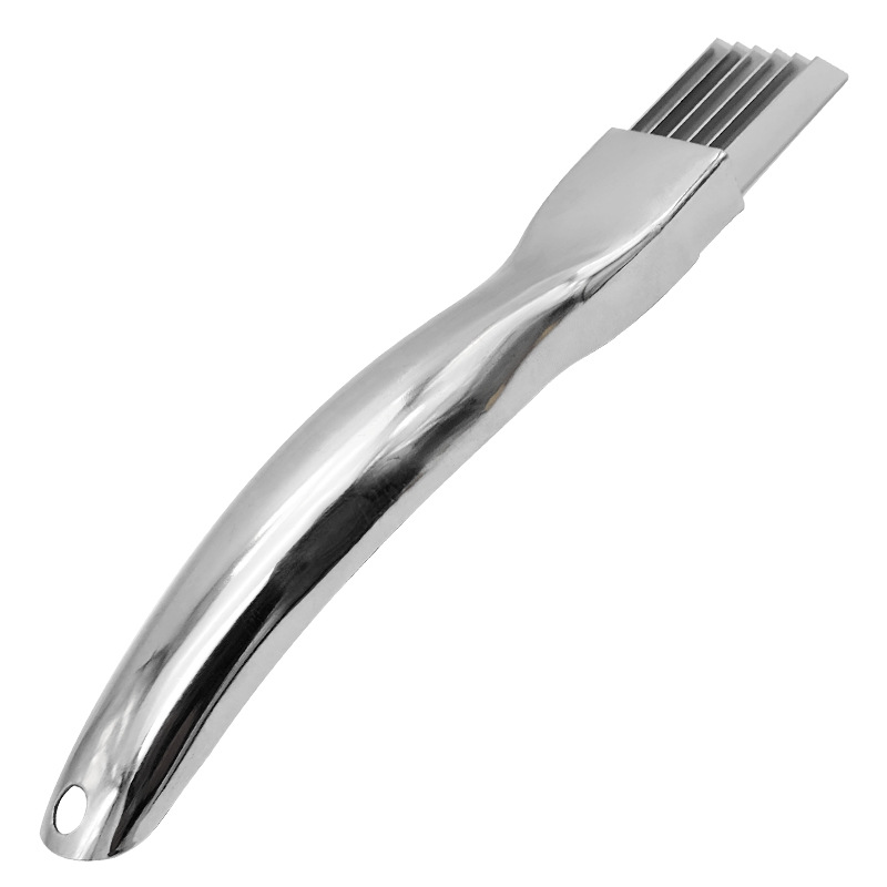 Stainless steel scallion cutter, kitchen scallion shred cutter, anti-tearing slender scallion flower cutter, ginger shred cutter, kitchen small tools Item Picture