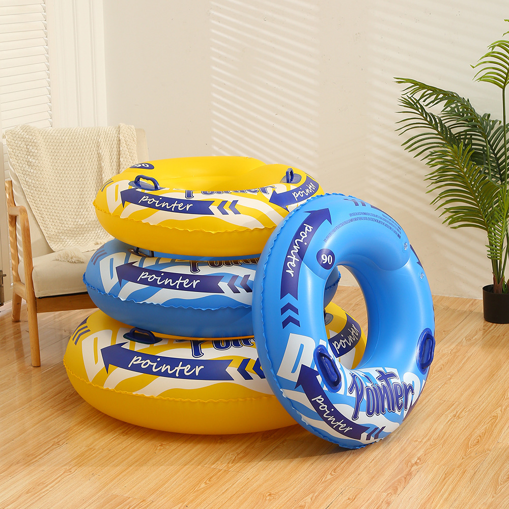New cross-border thickened handlebar swimming ring, adult enlarged thickened armpit life buoy float ring, PVC inflatable swimming ring