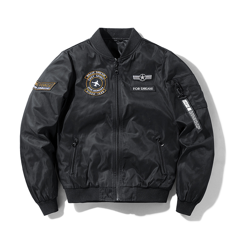 Spring and autumn plus-size coats, flight jackets, oversized and plump baseball jackets, trendy brands, double-sided coats for warmth and cross-border travel Item Picture