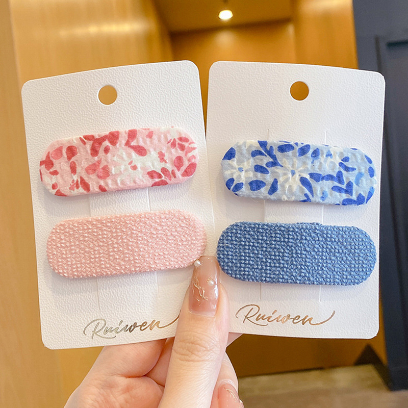 Colorful hair clips for women, summer forehead bangs, side clips, headwear, edge clips, no hair damage, children's broken hair, bb clips, hair clips Application Scenario