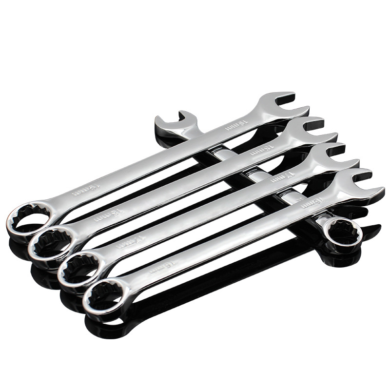 Red dual-purpose wrench No. 13, 14 box wrench, open-end wrench set, wrench, split-end wrench tool, 10mm - 5