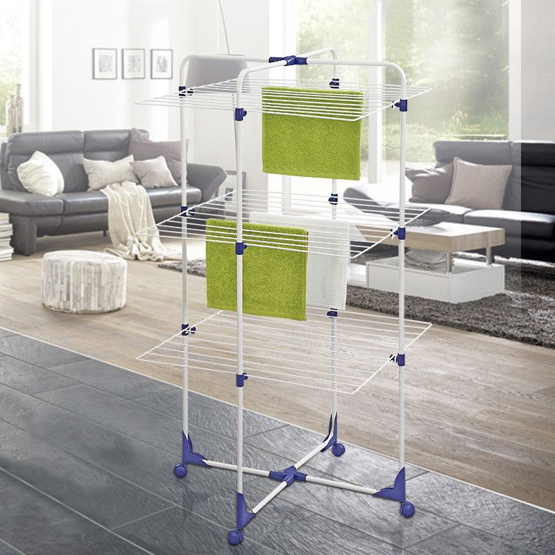 Movable Drying Rack Floor Folding Drying Rack Indoor Balcony Baby Drying Rack Barbershop Drying Towel Rack Specification drawing
