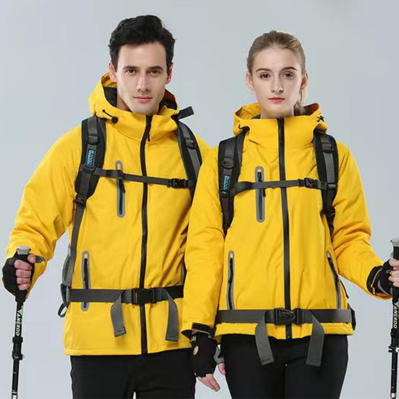 Taslon reflective fleece thick down jacket warehouse wholesale available with printed characters and logos. Winter warm takeout workwear Specification image