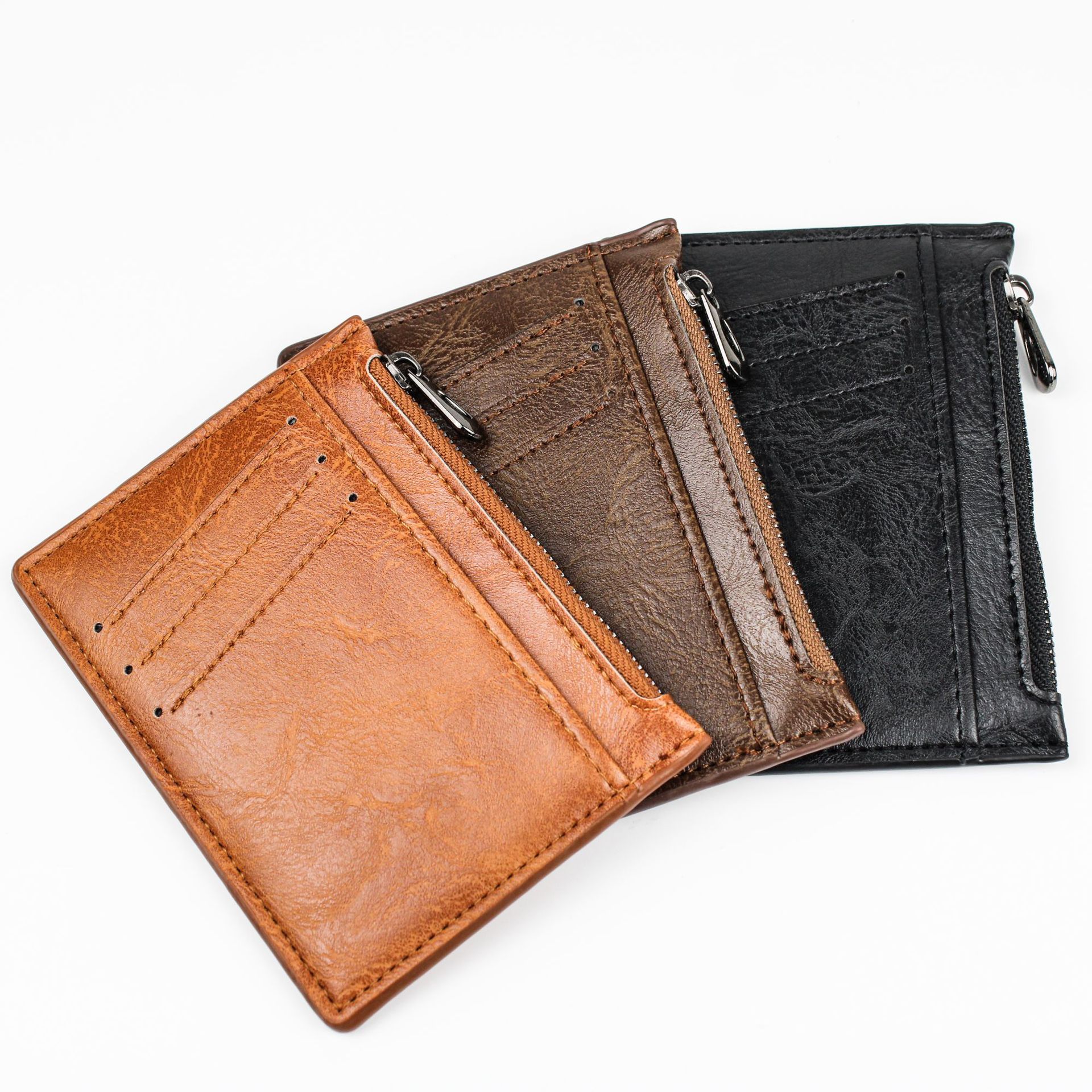 证件卡包大容量多卡位男女通用多功能钱包超薄韩版真皮银行卡夹