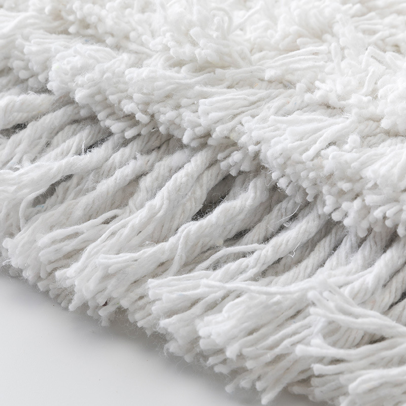 Flat Mop Lazy Large Dust Push Hotel Factory Cleaning Row Mop Cotton Line Wide Mop Both Wet And Dry Application Scenario